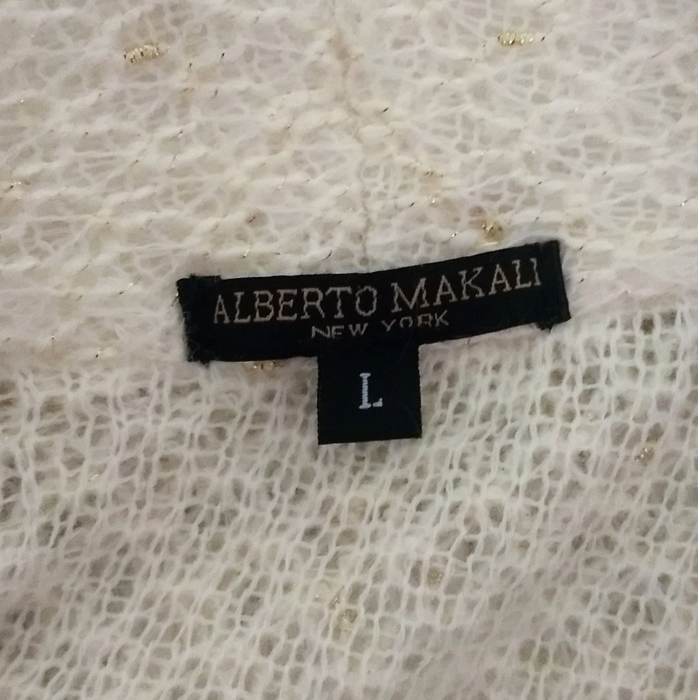 Alberto Makali draped wool blend cardigan large - Picture 3 of 7